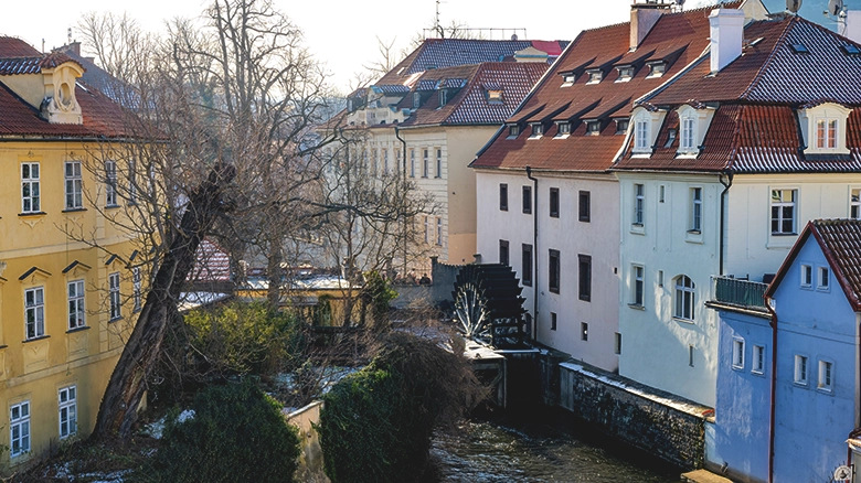 Quiet hidden spot in Prague away from the main tourist streets