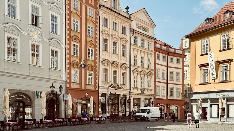 Malá Strana streets in Prague for a relaxed hotel stay