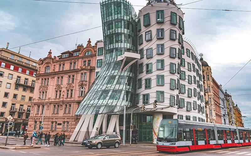 Attractions in Prague - The Dancing house, Prague