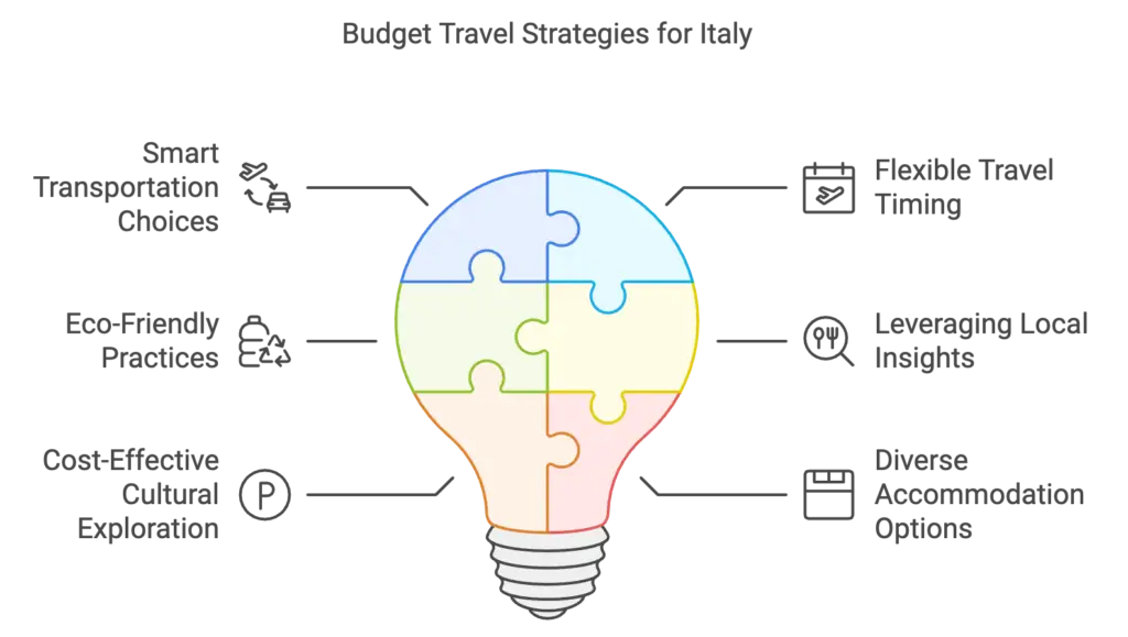 Infographic - stratagies for saving money on a budget