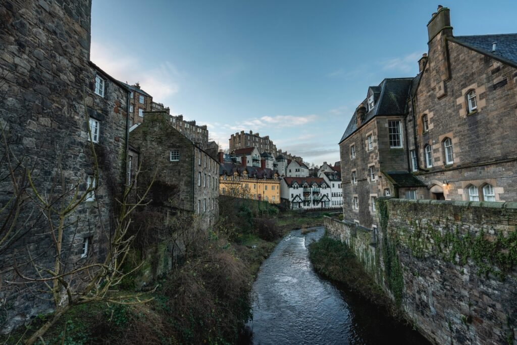 a river running through a city
